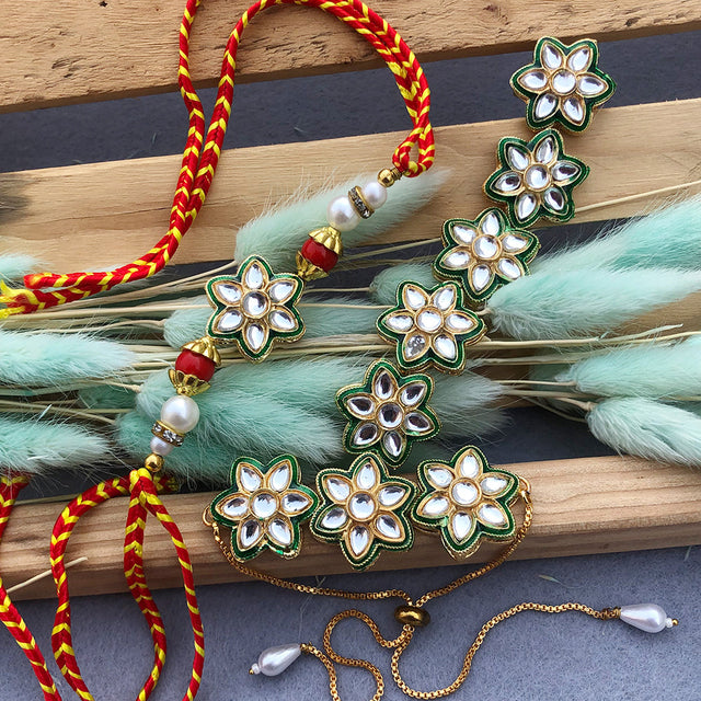 Handmade Kundan Rakhi