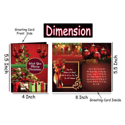Christmas Greeting Card Greeting Card  (Multicolor, Pack of 1)