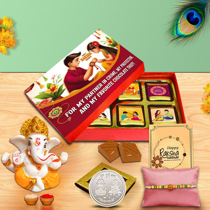 Rakhi Gift Pack For Brother – Raksha Bandhan Gift For Brother, Rakhi For Brother Gift, Rakhi Set Online For Brother