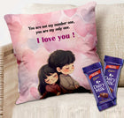 Love Cushion Gift for Husband and Wife - Printed Couple Cushion, Anniversary Surprise Gift