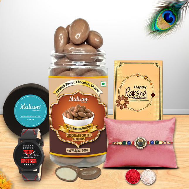 Rakhi Gift Set For Brother - Rakhi Gift Hampers For Brother, Unique Rakhi For Brother