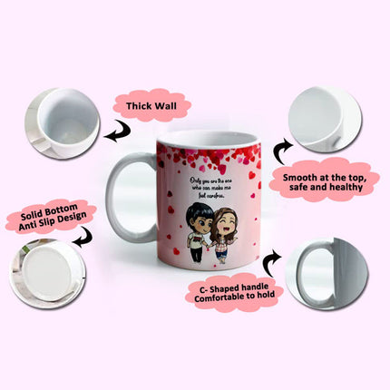Midiron Romantic Gift for Wife/Husband| Gift for Valentine, Promise Day, Huge Day, Kiss Day |Love Combo |Gift Pack- Artificial Rose, Chocolate Box, Teddy, Greeting Card, 325 ML Mug - Midiron