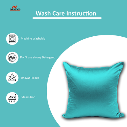 Luxury Satin Silk Cushion Cover – Hypoallergenic, Cooling, Wrinkle-Free Cushioncase for Healthy Sleep-16x16 Inch