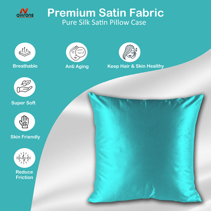 Soft Cushion Cover - Elegant Satin Silk Cushion Cover for Luxurious Home Decor