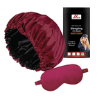 Premium Silk Sleeping Bonnet & Eye Mask Set – Gentle on Hair and Eyes for Sweet Dreams
