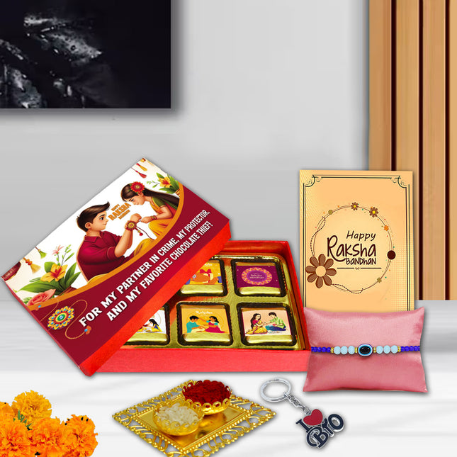 Rakhi For Brother – Rakhi Gift Combo For Brother, Raksha Bandhan Gift For Brother, Unique Rakhi For Brother