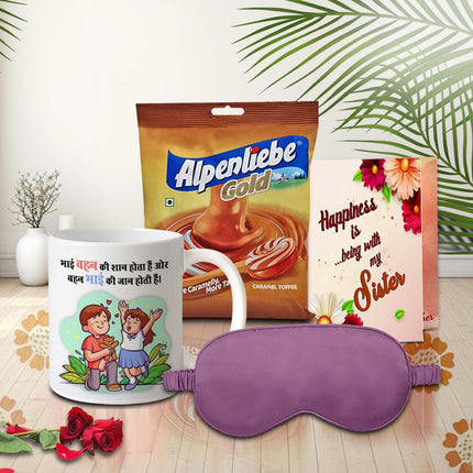 Rakhi Relax Gift Combo for Sister - Raksha Bandhan present, Rakhi return gift, Rakhi surprise for sister
