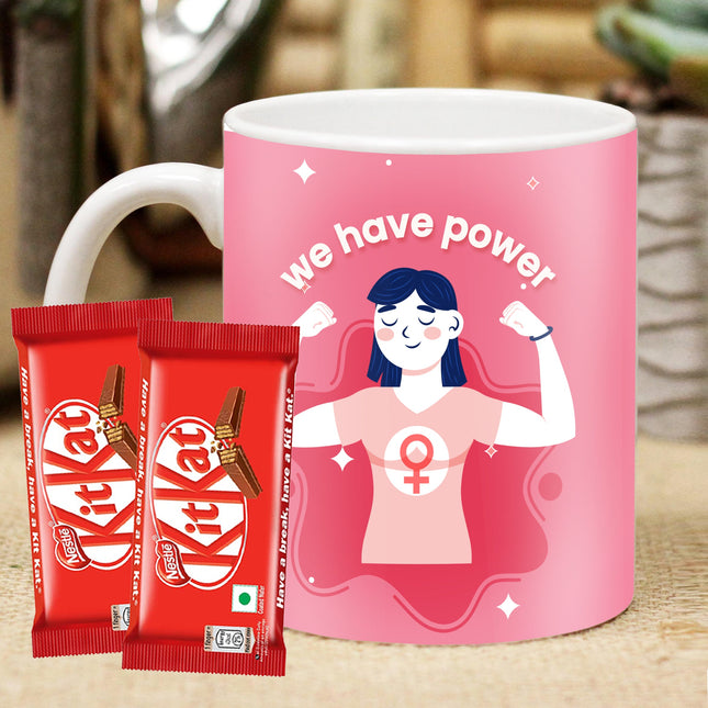 Mug & KitKat Gift Set
Ceramic Mug
KitKat Chocolate Bars
Perfect Gift for Any Occasion