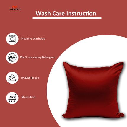 Satin Silk Cushion Cover – Smooth, Breathable, Anti-Wrinkle Cushion case for Better Sleep & Hair Care-16x16 inch