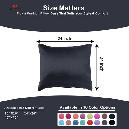 Satin Silk Cushion Cover - Luxurious Cushion Design, Decorative and Comfortable