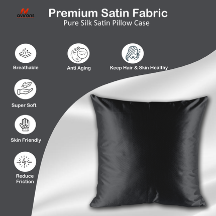 Cushion Cover - Decorative Satin Silk Cushion Cover, Soft, and Comfortable for Every Room