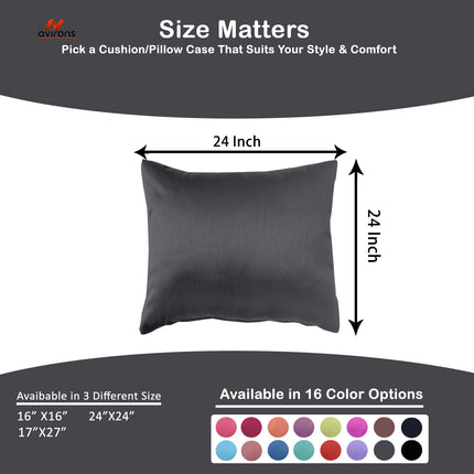 Cushion Cover - Decorative Satin Silk Cushion Cover, Soft, and Comfortable for Every Room