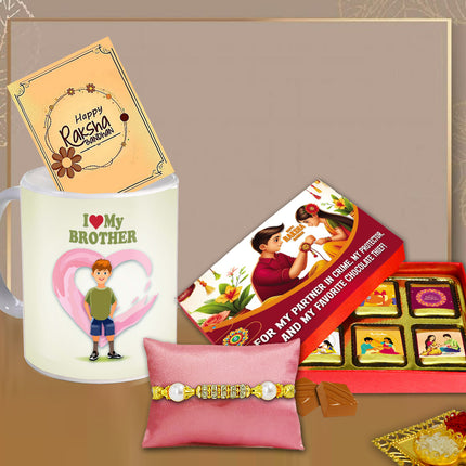 Rakhi Combo For Brother – Rakhi Gift Set For Brother, Best Rakhi Gift Brother, Rakhi Hampers For Brother