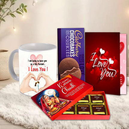 Karwa Chauth Love Gift for Wife - Karwa Chauth Thoughtful Surprise, Karwa Chauth Celebration for Her
