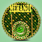 Elegant Premium Mehndi Thali Set with Mehndi Cone – Handcrafted Wedding Thali