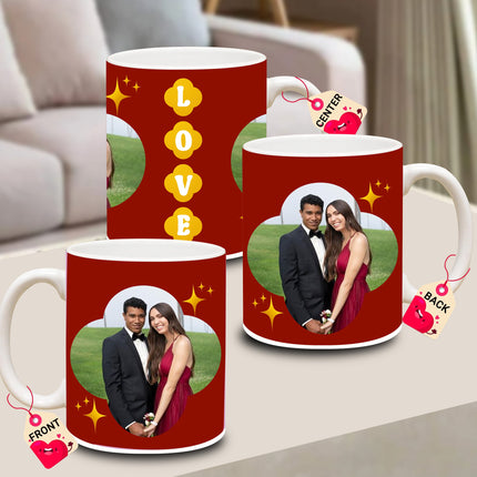 Personalized photo coffee mug, custom coffee mug, add your picture, unique keepsake, gift for girlfriend, gift for wife, gift for boyfriend, gift for husband, durable ceramic mug, customizable design, thoughtful gift, photo mug for loved ones.