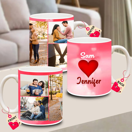 Personalized photo coffee mug, custom coffee mug, add your picture, unique keepsake, gift for girlfriend, gift for wife, gift for boyfriend, gift for husband, durable ceramic mug, customizable design, thoughtful gift, photo mug for loved ones.