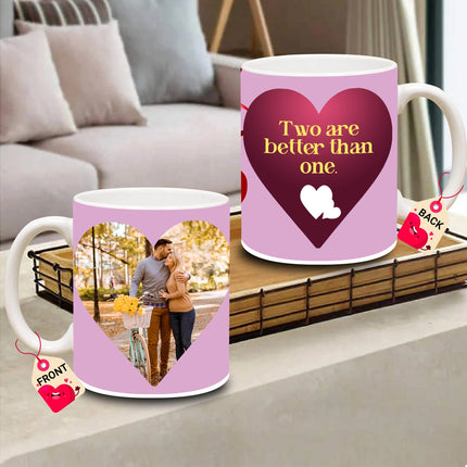 Personalized photo coffee mug, custom coffee mug, add your picture, unique keepsake, gift for girlfriend, gift for wife, gift for boyfriend, gift for husband, durable ceramic mug, customizable design, thoughtful gift, photo mug for loved ones.