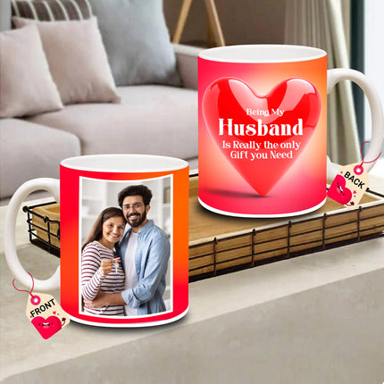 Personalized photo coffee mug, custom coffee mug, add your picture, unique keepsake, gift for girlfriend, gift for wife, gift for boyfriend, gift for husband, durable ceramic mug, customizable design, thoughtful gift, photo mug for loved ones.