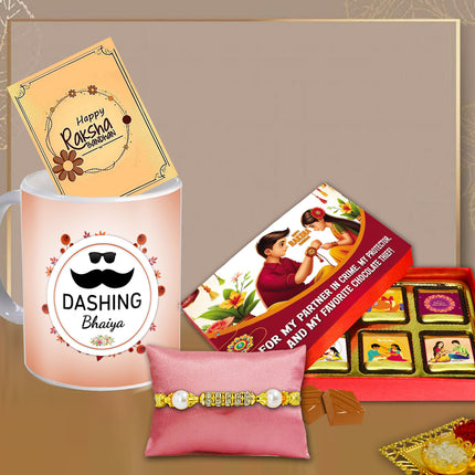 Raksha Bandhan Gift For Brother – Rakhi For Brother Combo, Rakhi Gift For Bhai, Rakhi Set For Brother