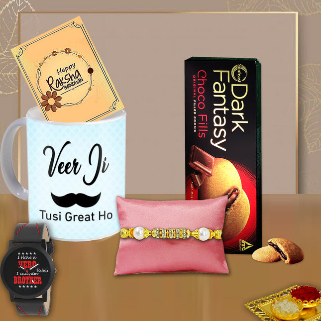 Rakhi Gift Pack For Brother – Rakhi Combo For Brother, Raksha Bandhan Gift For Brother, Rakhi Gift Hampers For Brother