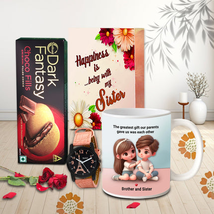 Rakhi Surprise Gift Hamper For Sister - Rakhi moments, Celebrate sibling love, Sister appreciation gift