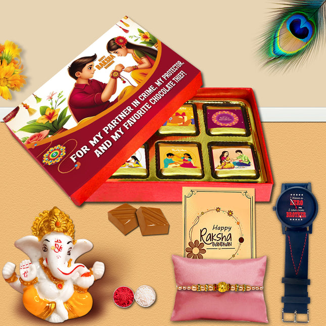 Rakhi Special Gift For Brother – Rakhi Set Online For Brother, Raksha Bandhan Combo For Brother