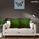 Luxury Banarasi Zippered Cushion Cover Delight Green Color Pack of 2-16x16 inch