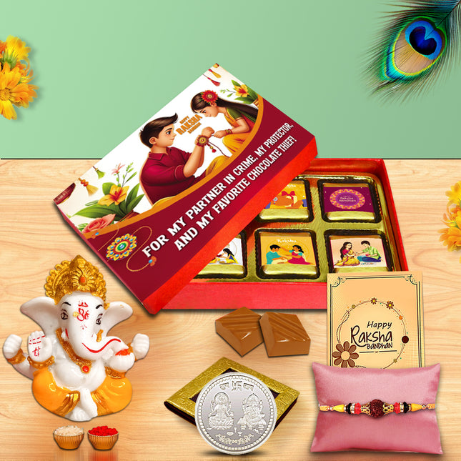 Rakhi Gift Hampers For Brother – Rakhi Gift Combo For Brother, Raksha Bandhan Gift For Brother, Rakhi For Brother
