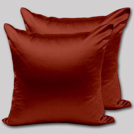 Luxurious Satin Cushion Cover - Skin & Hair Friendly Cushion Cover, Comfortable & Stylish Dark Tones