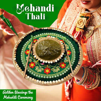 mehndi thali for bridal shower
mehndi thali decoration
Mehndi ceremony thali
luxury mehndi thali
