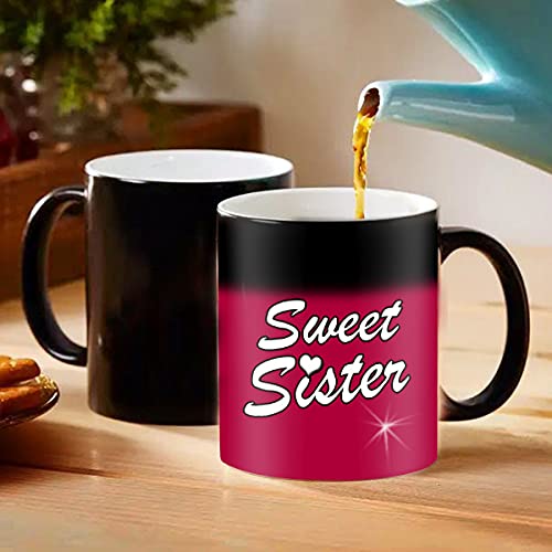 Rakhi Gift for Sister - Printed Coffee Mug for Sister - Thoughtful Rakhi Gift for Little Sister