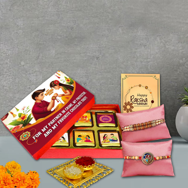 Rakhi For Brother – Rakhi Hampers For Brother, Rakhi For Brother Combo, Rakhi Gift Pack For Brother