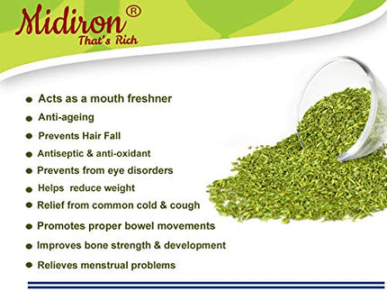 Sweet Green Saunf - Traditional Indian Mukhwas for Digestion, Fresh Breath & After-Meal Refreshment