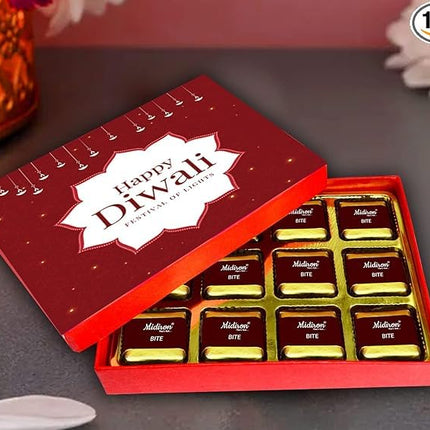 Diwali Gift Hamper - Diwali Gift Combo Pack with Handmade Chocolate Box & Card