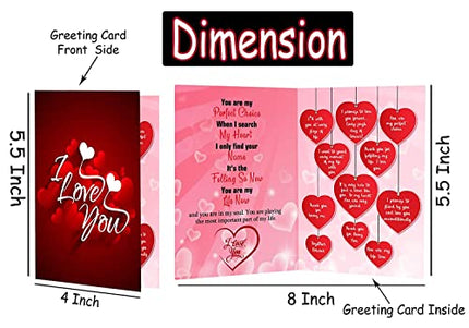 Valentine’s Gift Hamper for Girlfriend or Boyfriend – Romantic Rose Day, Chocolate Day, Hug Day Gift with Chocolate Box, Love Greeting Card & Couple Ring