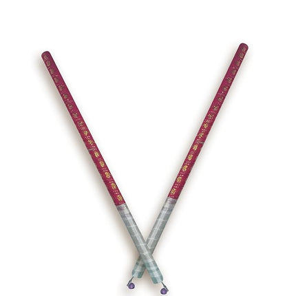 Artistic Handcrafted Dandiya Sticks Wrapped in Vibrant Cloth - Dandiya Stick for Navratri