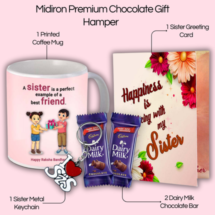 Gift for Sister from Brother – Durable Printed Ceramic Mug for Daily Use, Perfect Gift for Sister