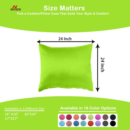 Elegant Satin Cushion Cover - Skin & Hair Friendly Cushion Cover, Soft Smooth Finish, Dark Shades