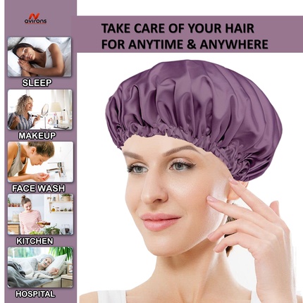 Luxurious Satin Silk Sleeping Cap & Eye Mask Set – Soft, Comfortable, and Stylish for Perfect Sleep