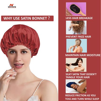 Sleep Cap & Eye Mask Combo – Soft, Stylish, and Hair-Friendly for Better Sleep