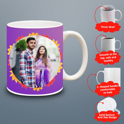 Personalized photo coffee mug, custom coffee mug, add your picture, unique keepsake, gift for girlfriend, gift for wife, gift for boyfriend, gift for husband, durable ceramic mug, customizable design, thoughtful gift, photo mug for loved ones.
