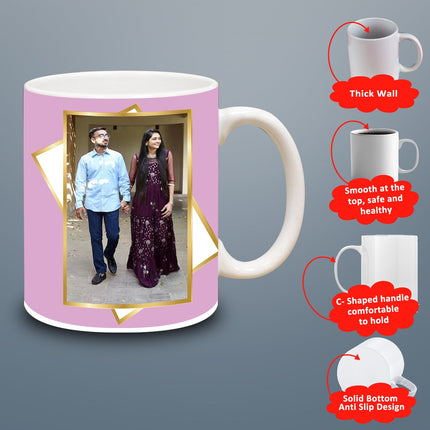 Personalized photo coffee mug, custom coffee mug, add your picture, unique keepsake, gift for girlfriend, gift for wife, gift for boyfriend, gift for husband, durable ceramic mug, customizable design, thoughtful gift, photo mug for loved ones.