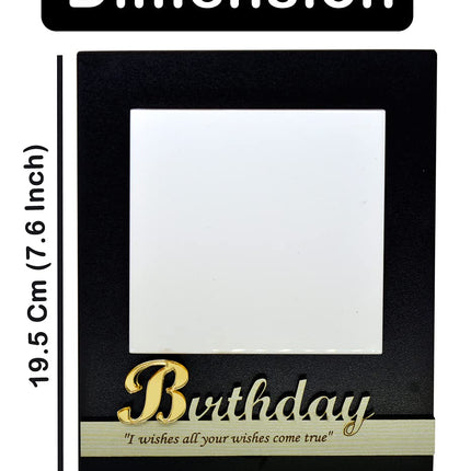 Custom Photo Frame - MDF Birthday Frame with Photo Print - Gift for Wife, Husband, Sister, Brother, Girlfriend, Boyfriend, and Someone Special on Their Birthday