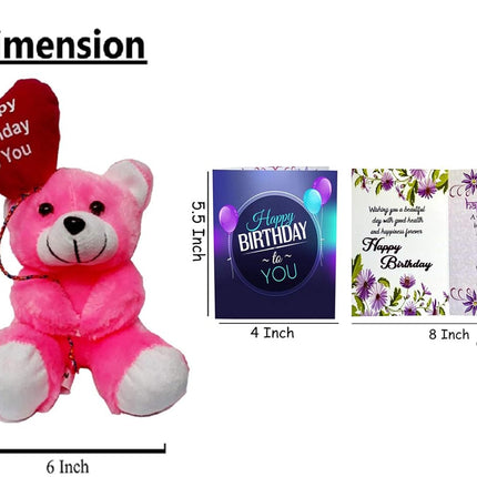 Chocolate Birthday Gift, Birthday Gift for Friend, Sister, Brother, Girlfriend, Boyfriend, Wife, Husband (Chocolate, Teddy, Card)
