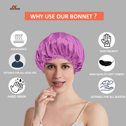 Luxurious Satin Silk Sleeping Cap Set: Adjustable Bonnet, Eyemask & Scrunchies for Hair Care