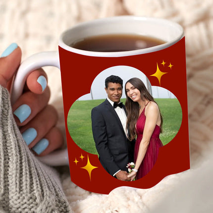 Personalized photo coffee mug, custom coffee mug, add your picture, unique keepsake, gift for girlfriend, gift for wife, gift for boyfriend, gift for husband, durable ceramic mug, customizable design, thoughtful gift, photo mug for loved ones.