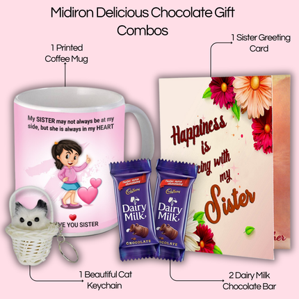 Perfect Printed Mug for Sister – Rakhi Gift from Brother, Quote Mug Gift Idea, Useful Present for Her