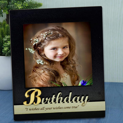 Custom Photo Frame - MDF Birthday Frame with Photo Print - Gift for Wife, Husband, Sister, Brother, Girlfriend, Boyfriend, and Someone Special on Their Birthday