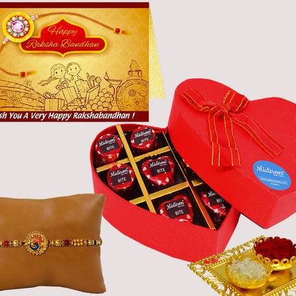 Celebrate Rakshabandhan with Milk Chocolate and Rakhi Gift Set – Best Wishes Rakhi Chocolate Gift